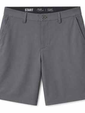 START Men’s Flex Comfort 4-Way Stretch Gray Shorts Size 42 NWT